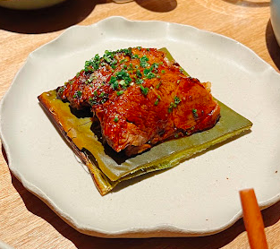 Quintonil signature dishes Taco Dorado De Kampachi Madurado
Barbacoa De Branzino En Adobo De Chapulín
Tamal De Cerdo Al Pibil